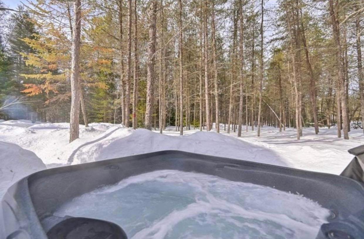 Chalet Alice A Louer Avec Spa Mauricie เซนต์ อเล็กซิส เด มองส์ ภายนอก รูปภาพ